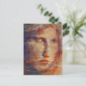 Carte Postale Visage Abstrait (Debout devant)