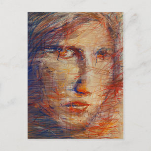 Carte Postale Visage Abstrait