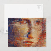 Carte Postale Visage Abstrait (Devant / Derrière)