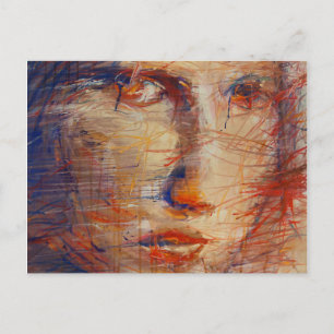 Carte Postale Visage Abstrait