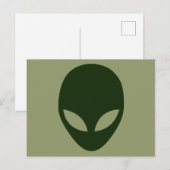 Carte Postale Visage Alien (Devant / Derrière)