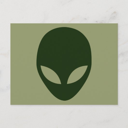 Carte Postale Visage Alien (Devant)