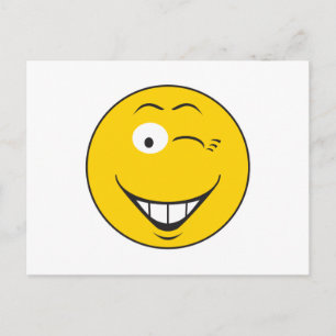 Carte Postale Visage clin d'œil