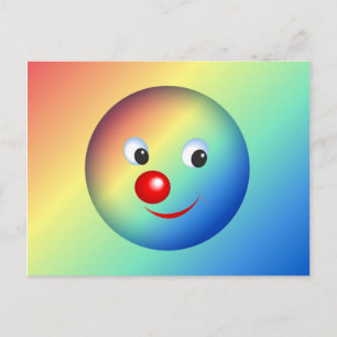 Carte Postale Visage clown