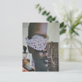 Carte Postale Visage dans le collage du salon (Debout devant)