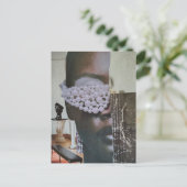 Carte Postale Visage dans le collage du salon (Debout devant)