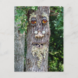 Carte Postale Visage d'arbre