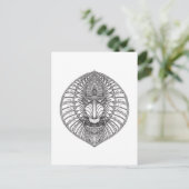 Carte Postale Visage de babouin inspiré (Debout devant)