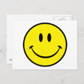 Carte Postale Visage de bonheur (Devant / Derrière)