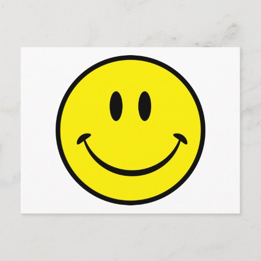 Carte Postale Visage de bonheur (Devant)