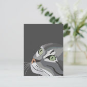 Carte Postale Visage de chat (Debout devant)