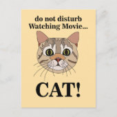 Carte Postale Visage de Chat Drôle (Devant)