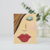 Carte Postale Visage de femme (Debout devant)