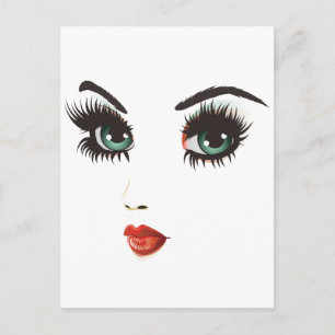 Carte Postale Visage de femme beauté