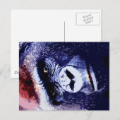 Carte Postale Visage de Gorilla (Devant / Derrière)