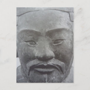 Carte Postale visage de guerrier de Xi'an