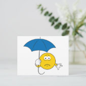 Carte Postale Visage de Jour de Pluie (Debout devant)