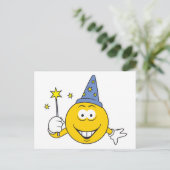 Carte Postale Visage de magicien (Debout devant)