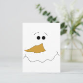 Carte Postale Visage de neige (Debout devant)