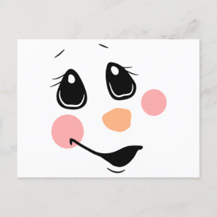 Carte Postale Visage de neige