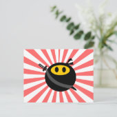 Carte Postale visage de Ninja (Debout devant)