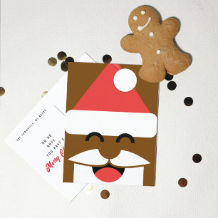 Carte Postale Visage de Père Noël de Noël