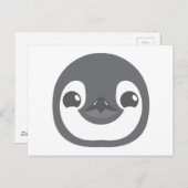 Carte Postale visage de pingouin (Devant / Derrière)