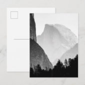 Carte Postale Visage de roche demi-dôme Iconique | Yosemite Vall (Devant / Derrière)