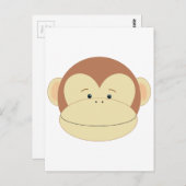 Carte Postale Visage de singe (Devant / Derrière)