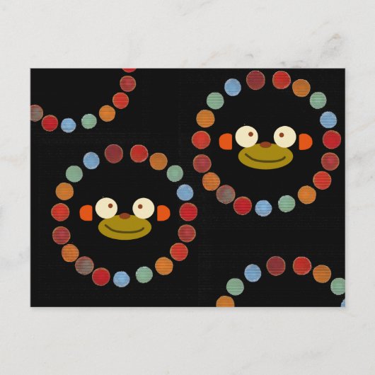 Carte Postale Visage de singe ! (Devant)