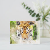 carte postale visage de tigre (Debout devant)