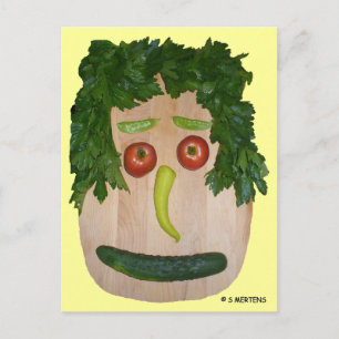 Carte Postale Visage de Veggie