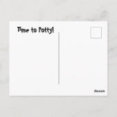 Carte Postale Visage des toilettes souriantes (Dos)