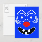 Carte Postale Visage drôle (Devant / Derrière)