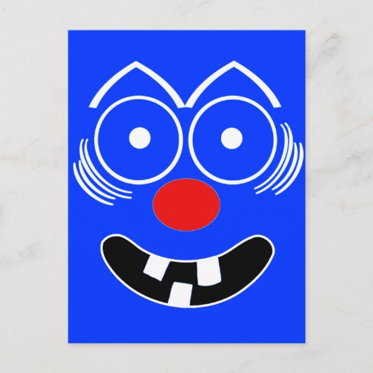 Carte Postale Visage drôle (Devant)