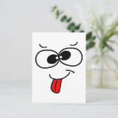 Carte Postale Visage drôle - blah (Debout devant)