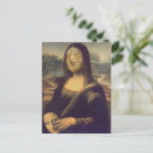 Carte Postale Visage Drôle de Mona Lisa (Debout devant)