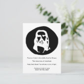 Carte postale Visage du Christ Illusion Optique (Debout devant)