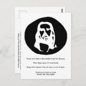 Carte postale Visage du Christ Illusion Optique (Devant / Derrière)