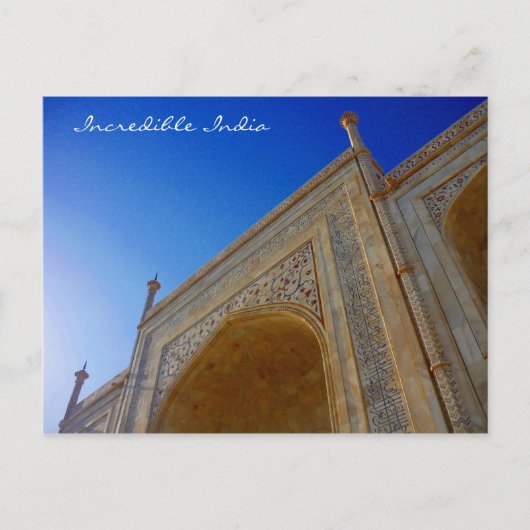 Carte Postale visage du taj mahal (Devant)