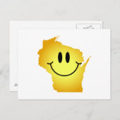 Carte Postale Visage du Wisconsin (Devant / Derrière)