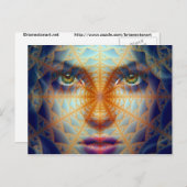 Carte Postale Visage d'un ange (Devant / Derrière)