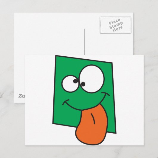 Carte Postale Visage fou (Devant / Derrière)