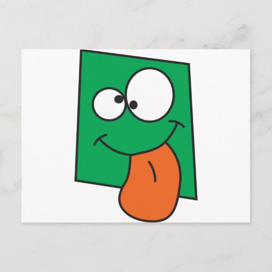 Carte Postale Visage fou (Devant)