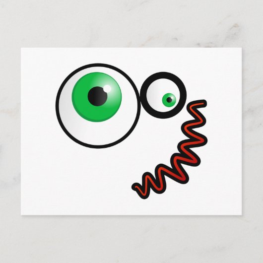 Carte Postale Visage Fou (Devant)