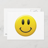 Carte Postale Visage heureux (Devant / Derrière)