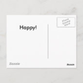 Carte Postale Visage heureux (Dos)