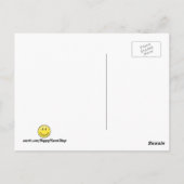 Carte Postale Visage heureux classique avec un chapeau de lutin  (Dos)