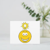 Carte Postale Visage Idée Brillante (Debout devant)