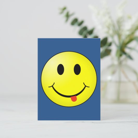 Carte Postale Visage idiot (Debout devant)